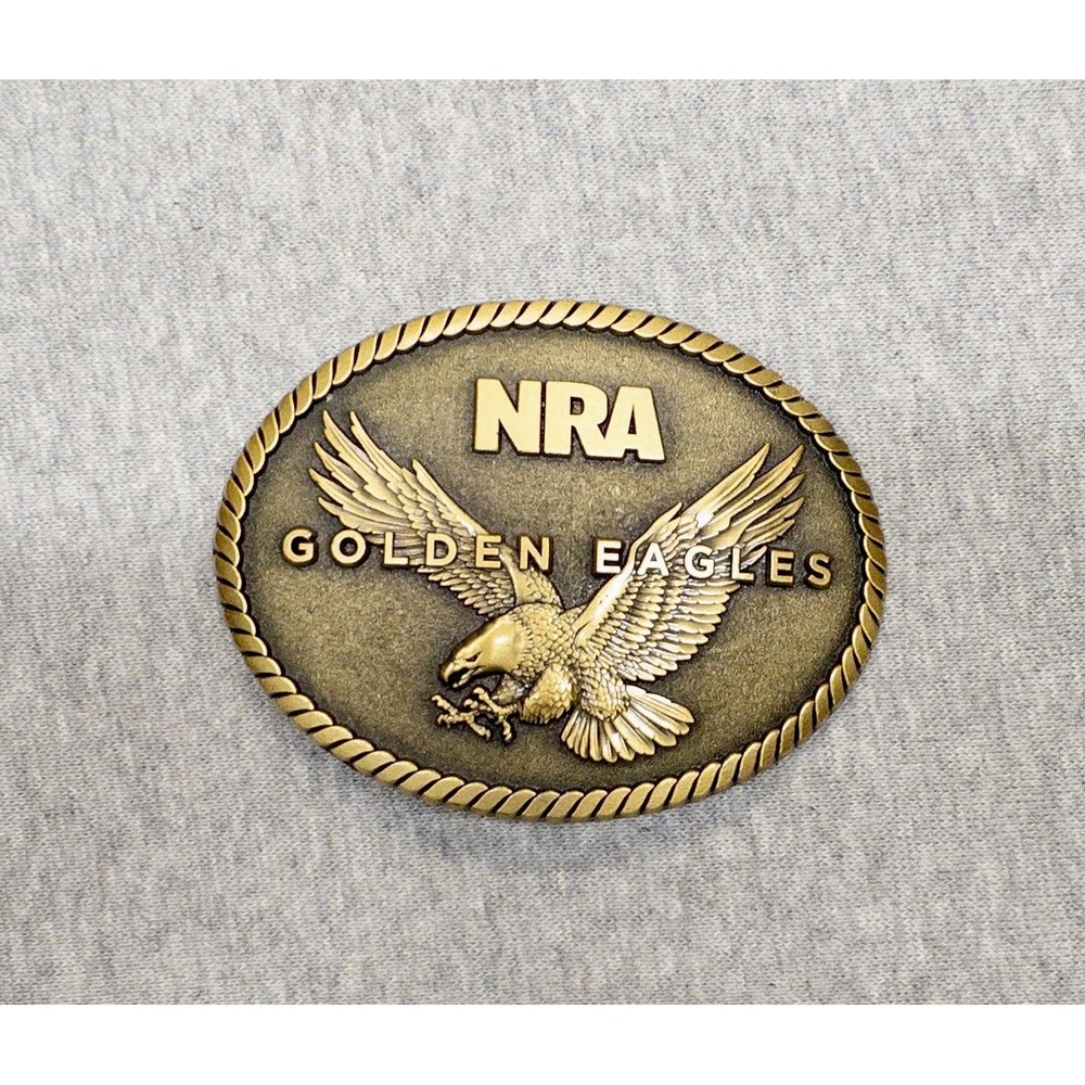 National Rifle Association NRA Golden Eagles Commemorative Belt Buckle